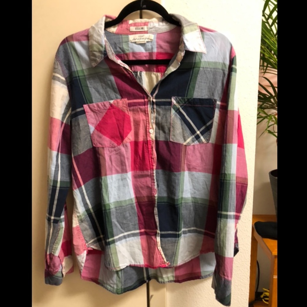 LOGG Plaid Button up